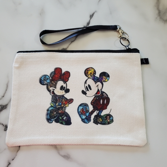 Mickey Mouse & Minnie Mouse Makeup Bag Double Sided - Picture 5 of 9